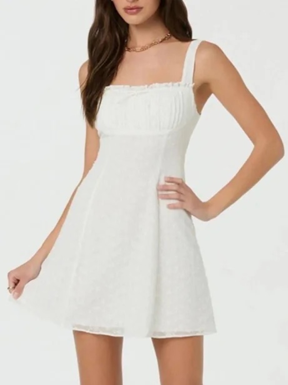 ASTR The Label Women's White Dress